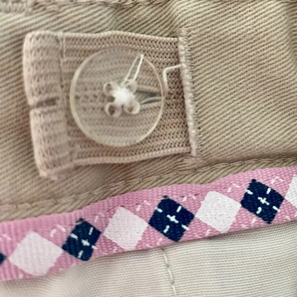 IZOD GIRLS KHAKI KHAKIS SHORTS BOTTOMS SCHOOL SUMMER CASUAL UNIFORM SIZE 4 - Picture 4 of 5